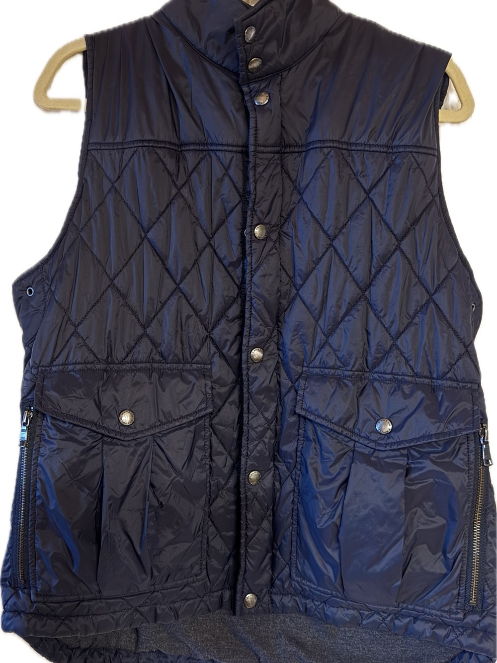 Banana Republic Quilted Puffer Vest in Navy